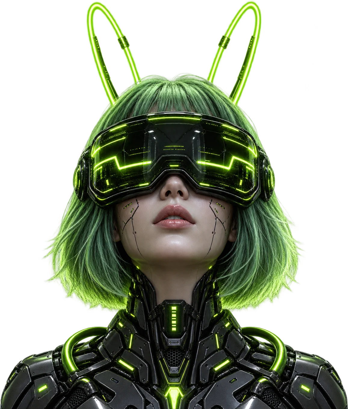 Explorer wearing a glowing VR visor, entering the Metahub metaverse